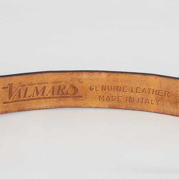 VALMARS Belt Woman's Medium Brown Leather Braided Belt Made In Italy - Picture 4 of 11